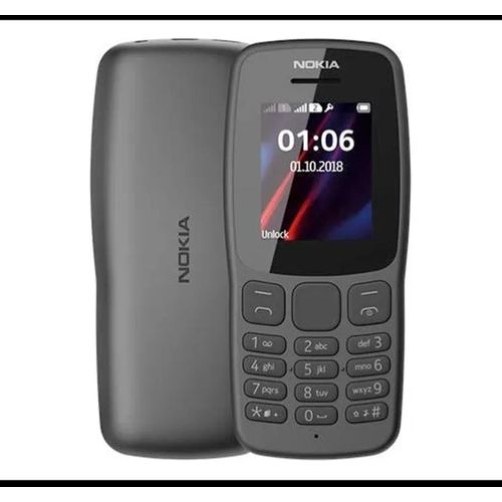Telefon Nokia 106 simplu cu baterie durabilă și Dual SIM