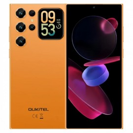 Smartphone Oukitel C62 cu ecran dual și 4/128 GB Orange