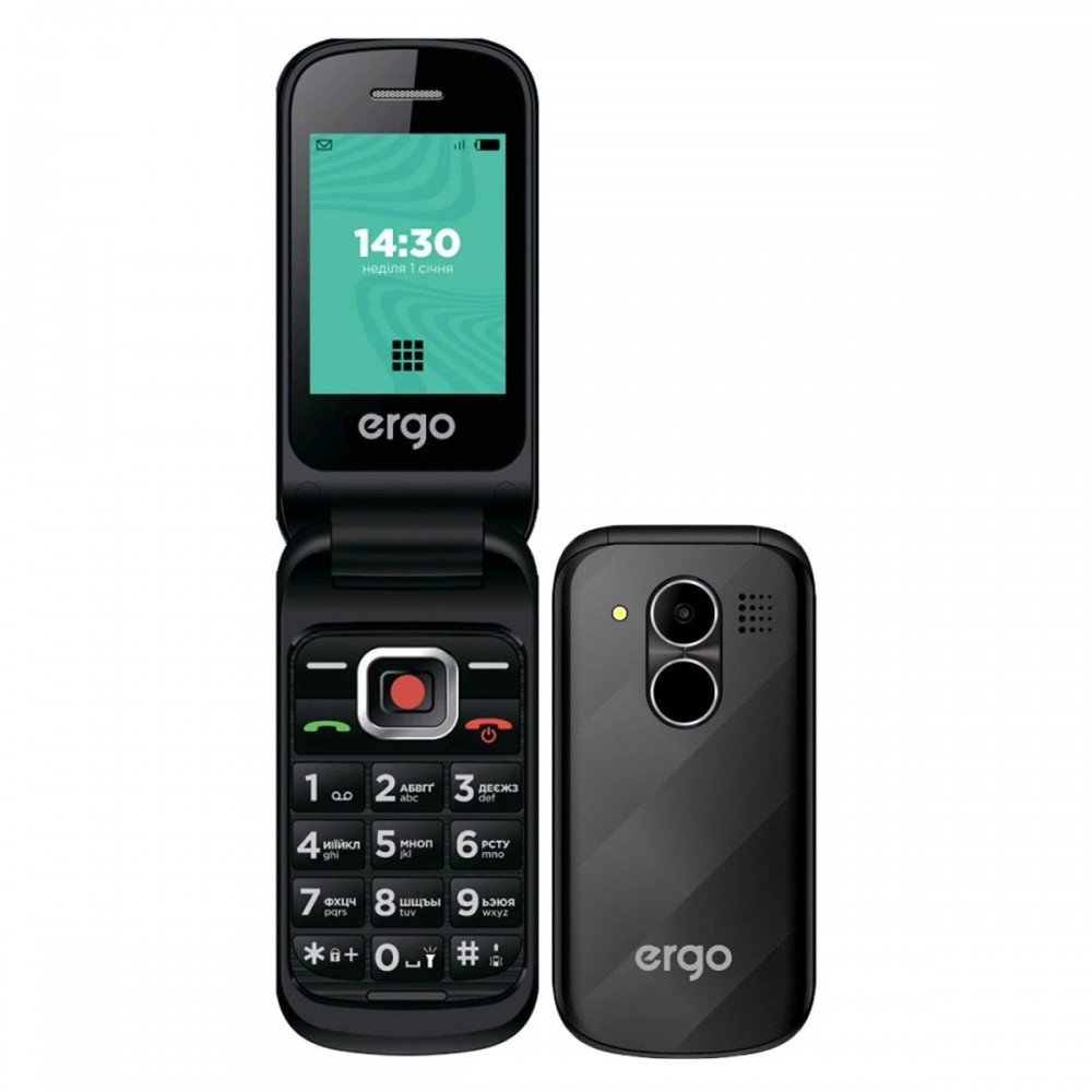 Telefon Ergo F241 Talk Dual SIM compact cu clapetă