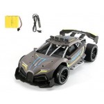 Mașină RC Sport antracit 33cm cu baterie 2.4GHz și pachet reîncărcabil