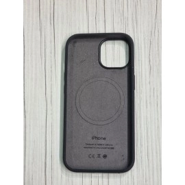 Husă silicon originală MagSafe neagră pentru iPhone 15