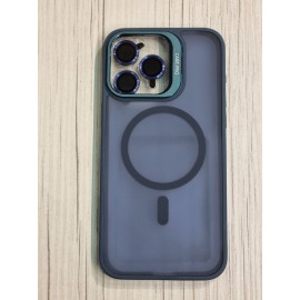 Husă spate Screen Geeks Magsafe+Lens albastră pentru iPhone 15 Pro Max