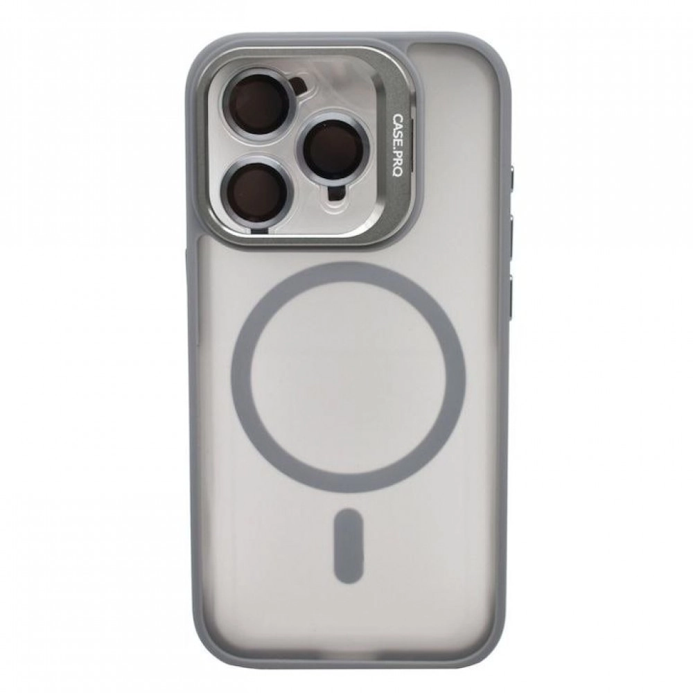 Husă spate Screen Geeks Magsafe cu lentilă pentru iPhone 16 Pro Gri