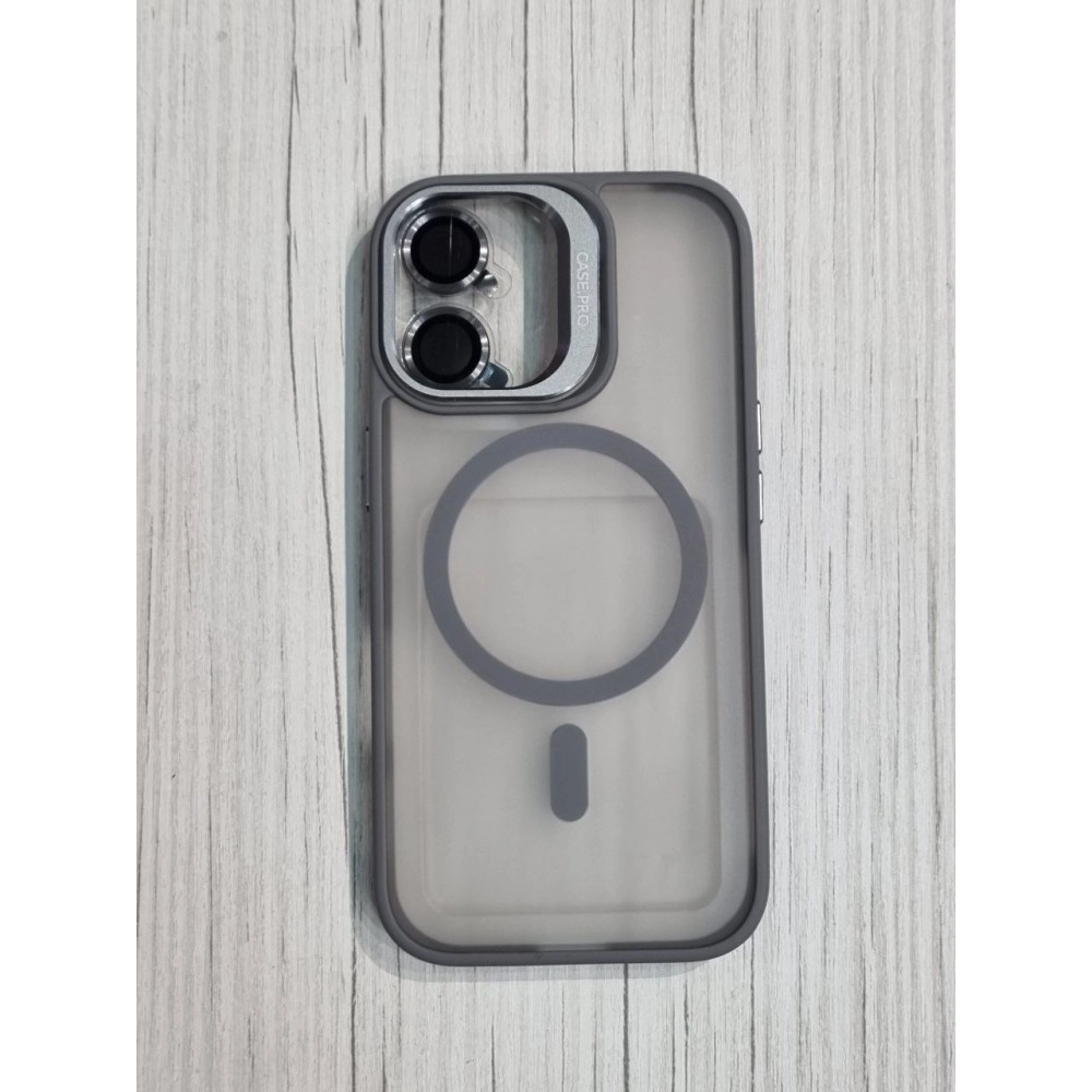 Husă spate Screen Geeks Magsafe cu lentilă pentru iPhone 17 gri