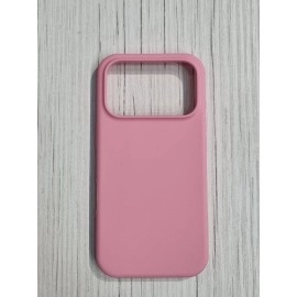 Husă silicon roz spate pentru iPhone 17 Pro fără logo