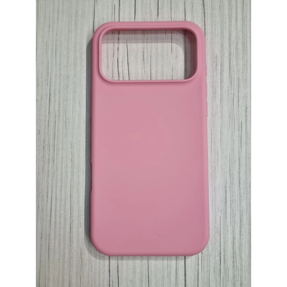Husă spate silicon roz pentru iPhone 17 Pro Max fără logo