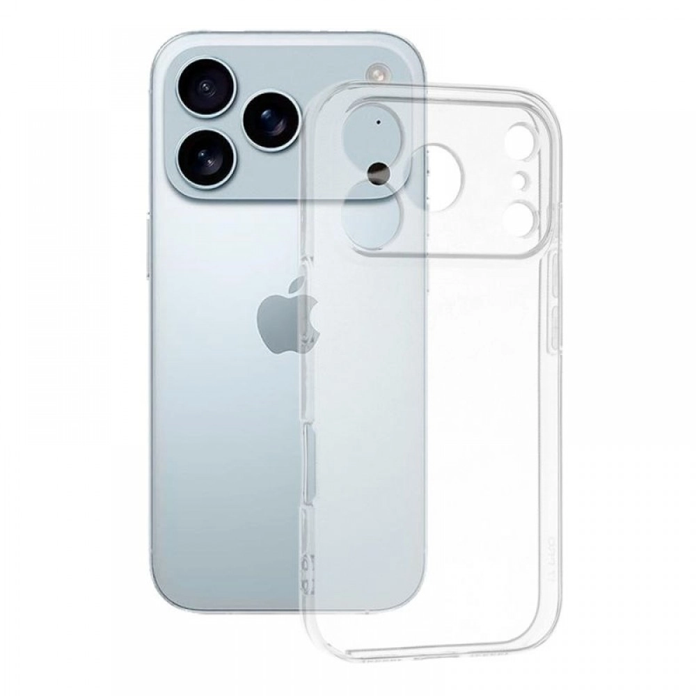 Husă silicon transparentă pentru iPhone 17 Pro Max