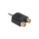 Adaptor audio Jack 3.5 mm tata la 2 x RCA mama