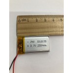 Baterie Lithium-ion Polymer 250mAh 3,7V Model 400018