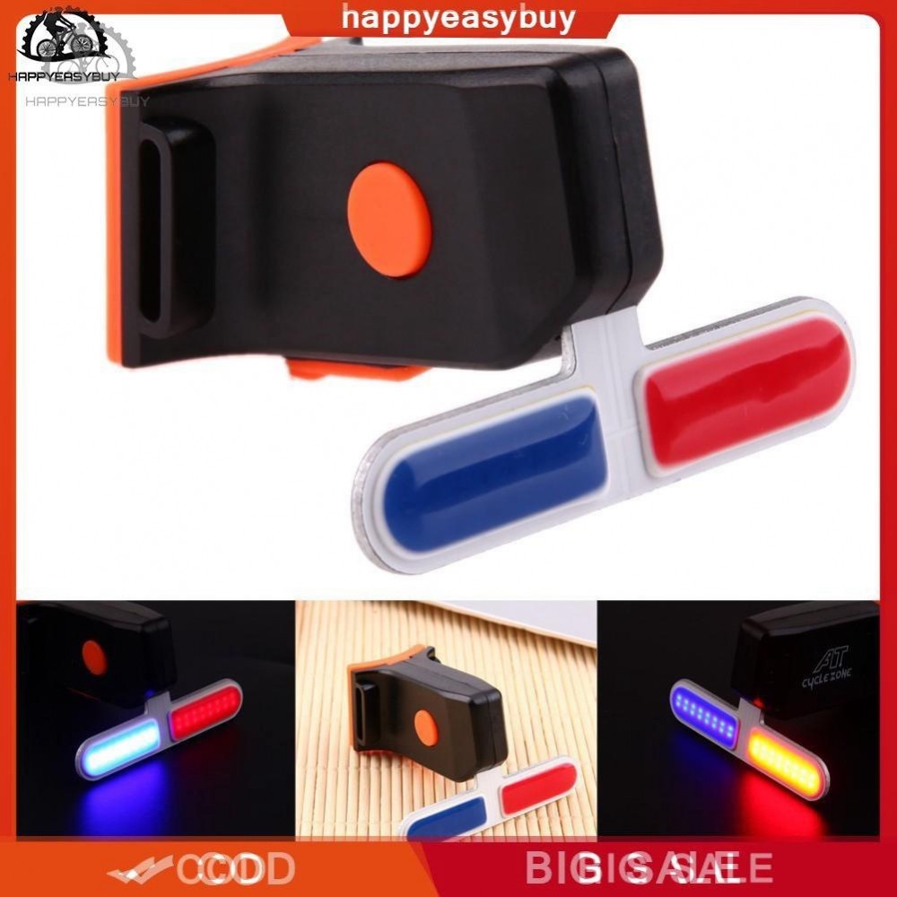 Stop Bicicletă LED Police cu Încărcare USB și 4 Funcții