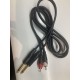 Cablul AUX audio 6.5 mm la 3.5 mm stereo 2 și 2
