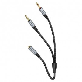 Cablu adaptor audio UPA21 3,5 mm mamă la 2 x 3,5 mm tată