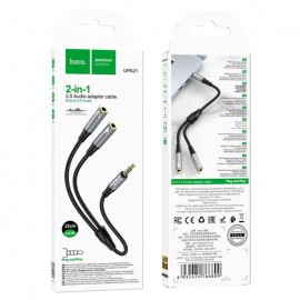 Cablu adaptor audio UPA21 3,5 mm tată la 2x3,5 mm mamă