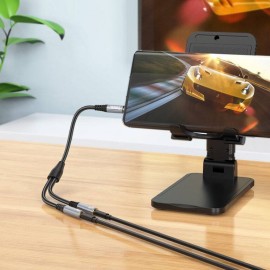 Cablu adaptor audio UPA21 3,5 mm tată la 2x3,5 mm mamă