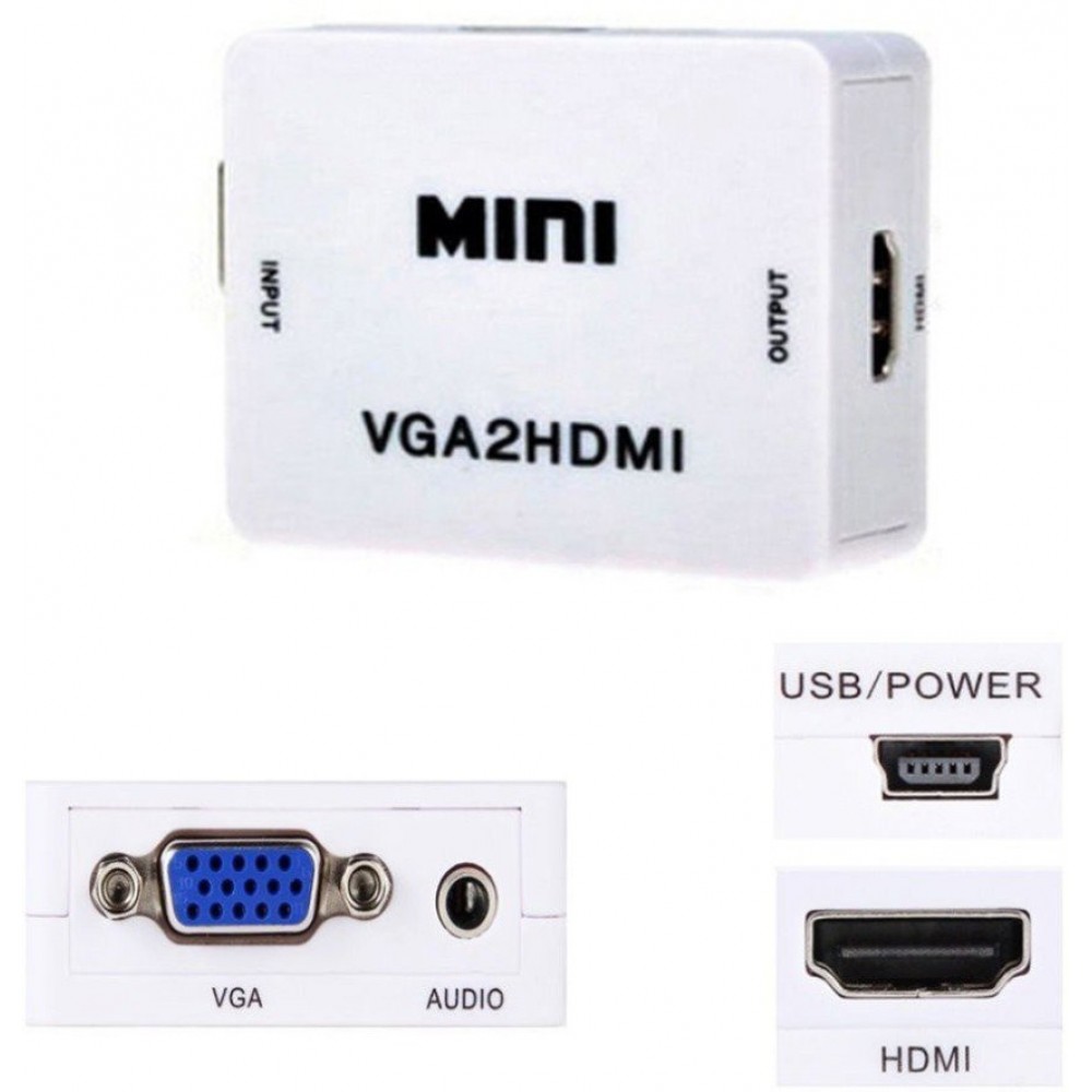 Converter VGA2 HDMI pentru conectare video simplă