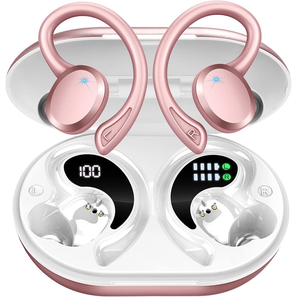 Casti Bluetooth Rulefiss Q38 True Wireless Earbuds Cafeniu-deschis