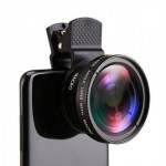 Lentilă universală pentru telefon cu unghi larg Lentile pentru telefon mobil Microspur Lentilă pentru telefon două-în-unul (37MM 0,45x 49UV)