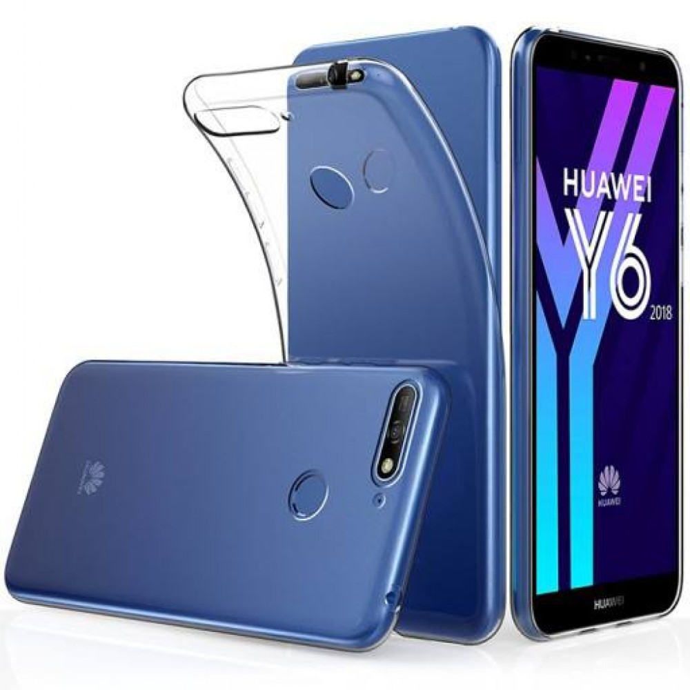 Husă spate fara logo pentru Huawei Y6Prime 2018 Transparentă