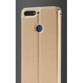 Husă carte pentru Huawei Y7P 2018 Aurie