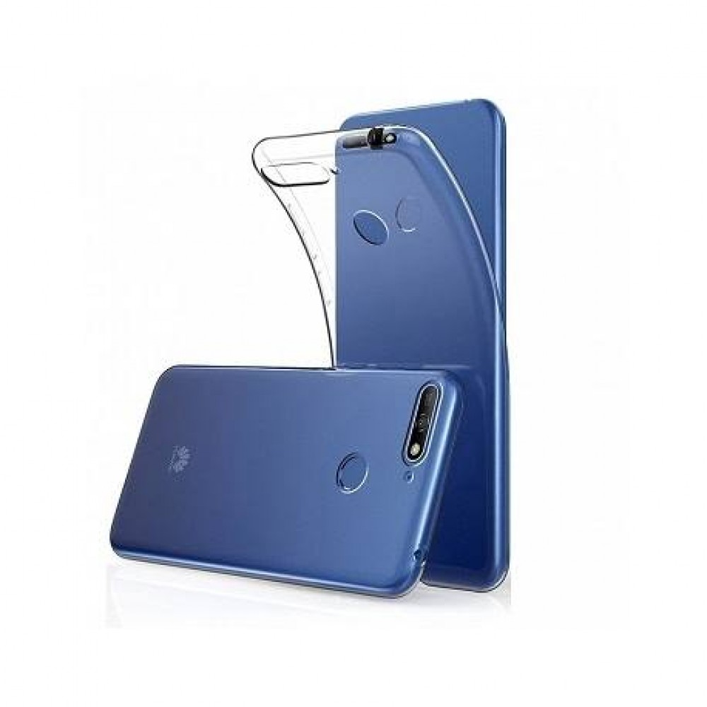 Husă spate fara logo pentru Huawei Y7Prime 2018 Transparentă