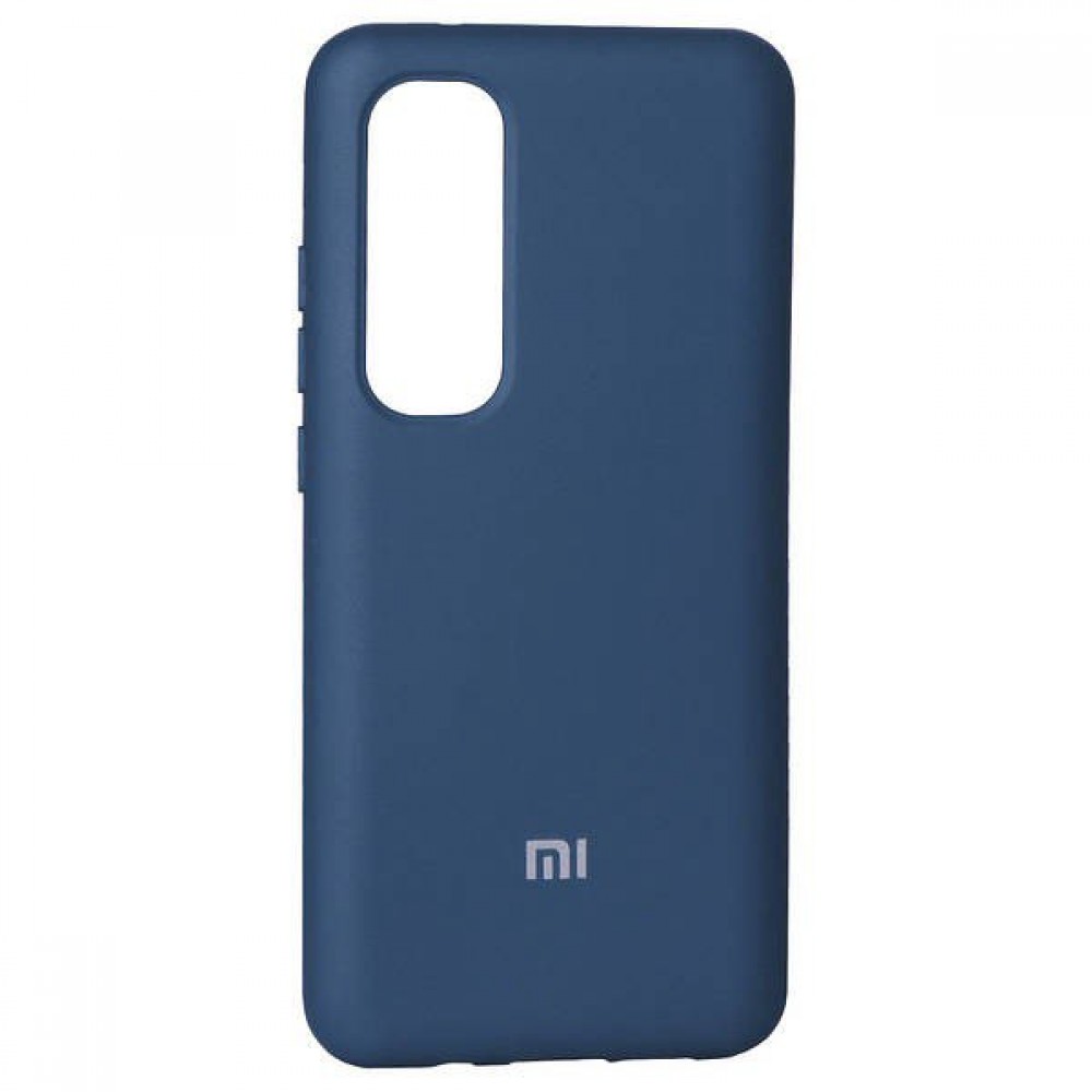Husă spate cu logo pentru Mi Note 10 Lite Albastră