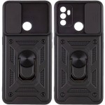 Husa de protecție cu suport magnetic pentru Oppo A32 Neagră