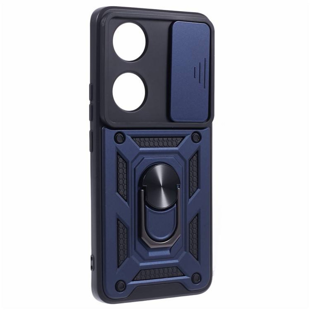 Husa de protecție cu suport magnetic pentru Oppo A58 4G Albastra