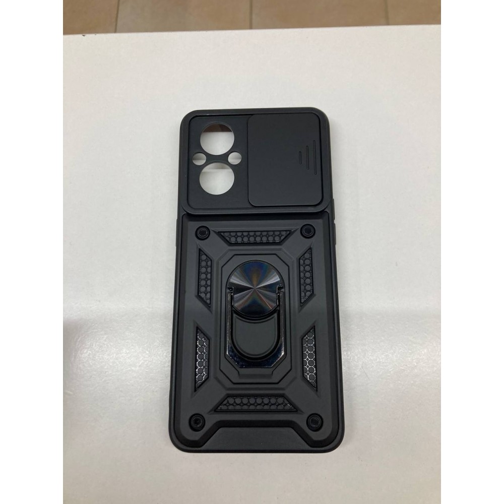 Husa de protecție cu suport magnetic pentru Oppo A96 4G Neagră