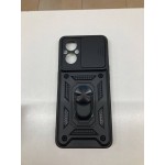 Husa de protecție cu suport magnetic pentru Oppo A96 4G Neagră