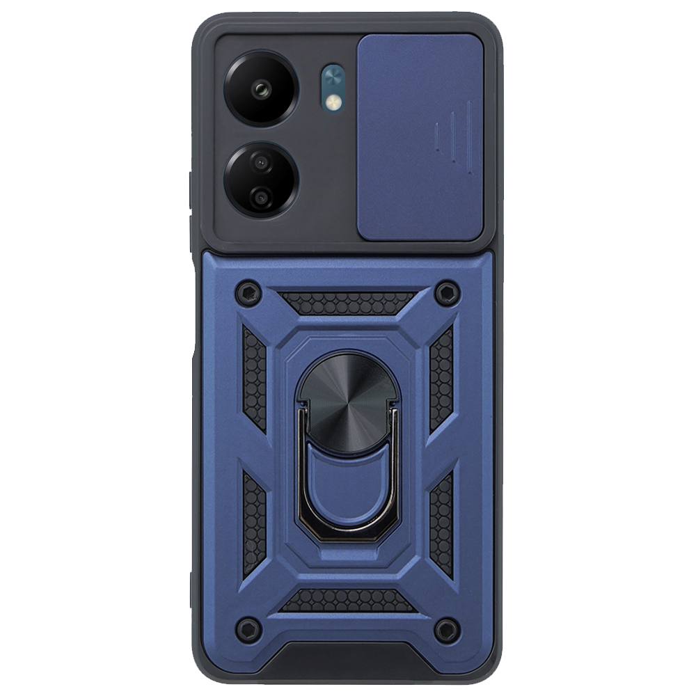 Husa de protecție cu suport magnetic pentru Realmi-C55 Albastră