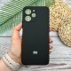 Husă spate cu logo pentru Redmi 12 Neagră