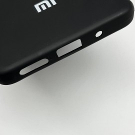 Husă spate cu logo pentru Redmi 12C Neagră