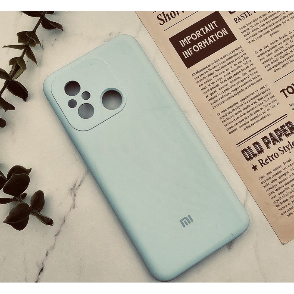 Husă spate cu logo pentru Redmi 12C Verde-deschis