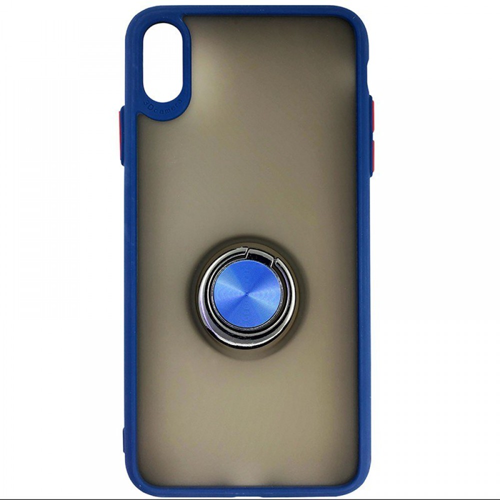 Husa de protecție cu suport magnetic antisok cu Popsocket pentru Redmi 7A Albastră