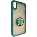 Husa de protecție cu suport magnetic antisok cu Popsocket pentru Redmi 7A Verde