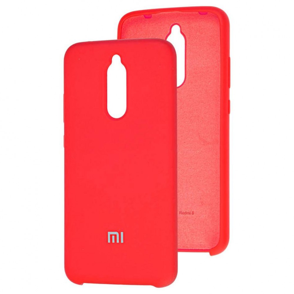 Husă spate cu logo pentru Redmi 8 Roșie