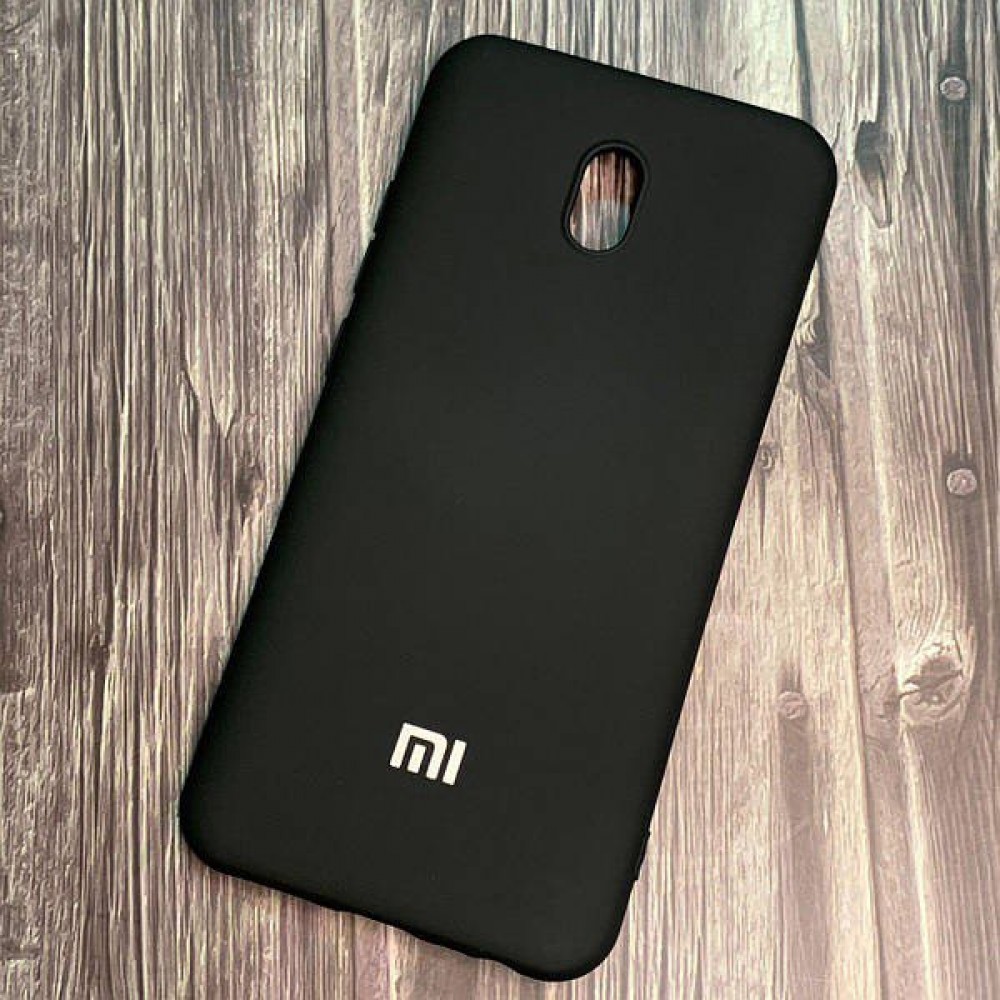 Husă spate cu logo pentru Redmi 8A Neagră
