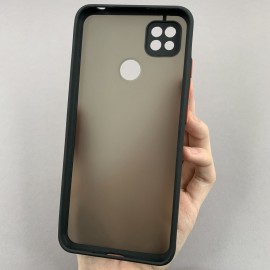 Husa Din Silicon Policarbonată Transparentă Xiaomi Redmi 10A/9C Neagra