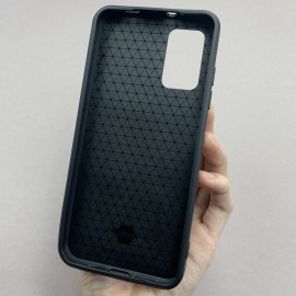 Husa de protecție cu suport magnetic antisok cu Popsocket pentru Redmi 9T Neagră