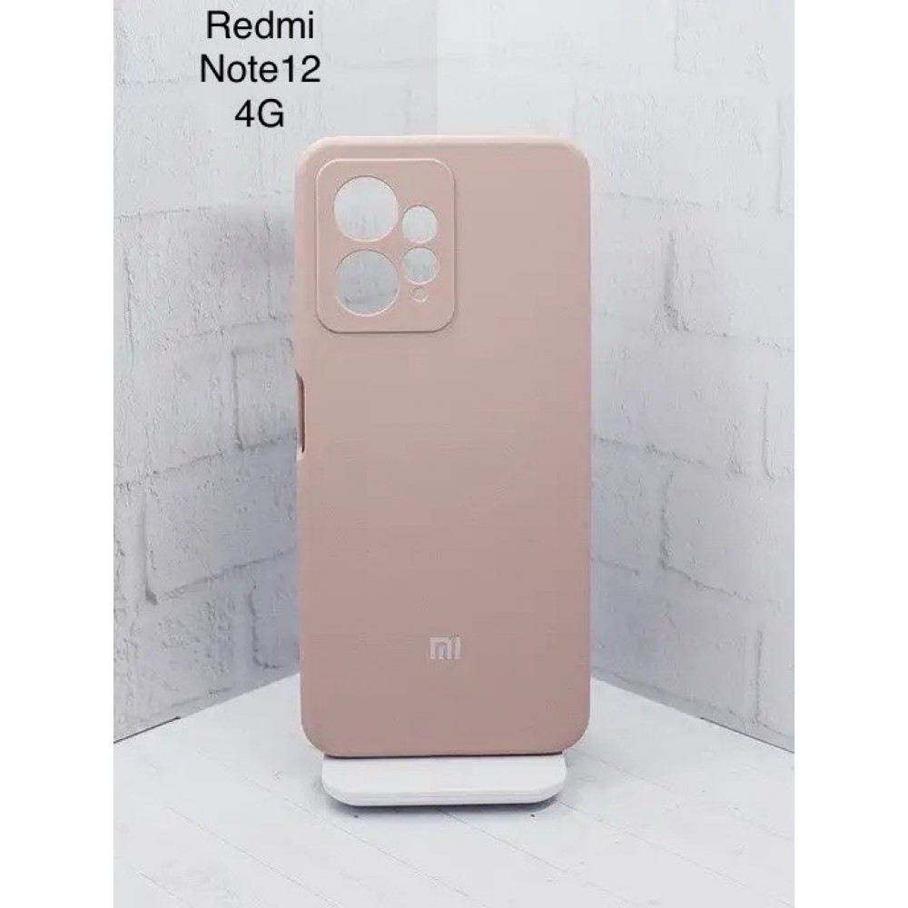 Husă spate cu logo pentru Redmi Note 12 4G Cafenie