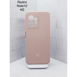 Husă spate cu logo pentru Redmi Note 12 4G Cafenie