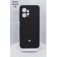 Husă spate cu logo pentru Redmi Note 12 4G Neagră