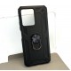 Husa de protecție cu suport magnetic antisok cu Popsocket pentru Redmi Note 12 5G Neagră