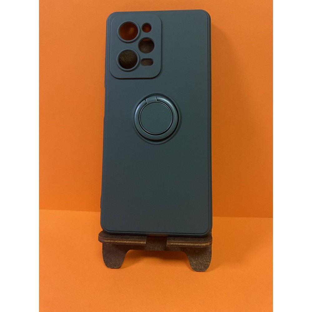 Husa de protecție cu suport magnetic antisok cu Popsocket pentru Redmi Note 12 Pro 5G Verde-închis