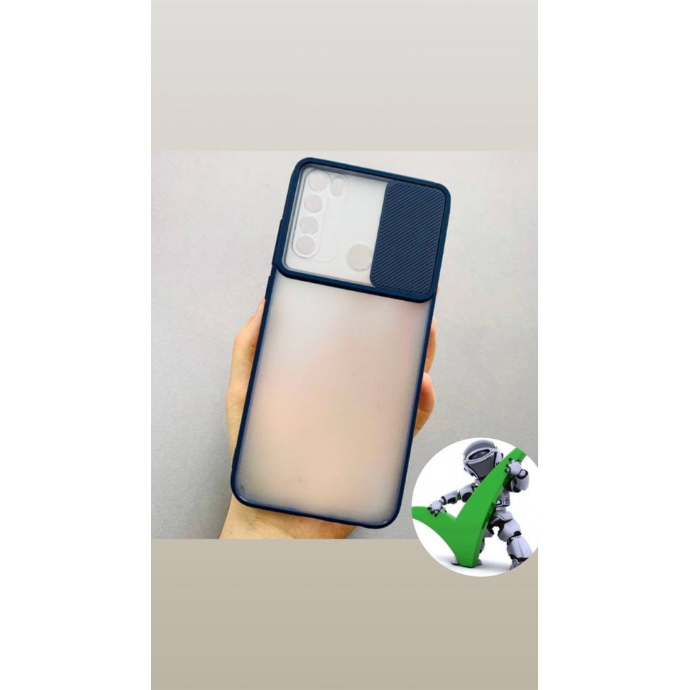 Husă spate fara logo pentru Redmi Note 8 Albastră