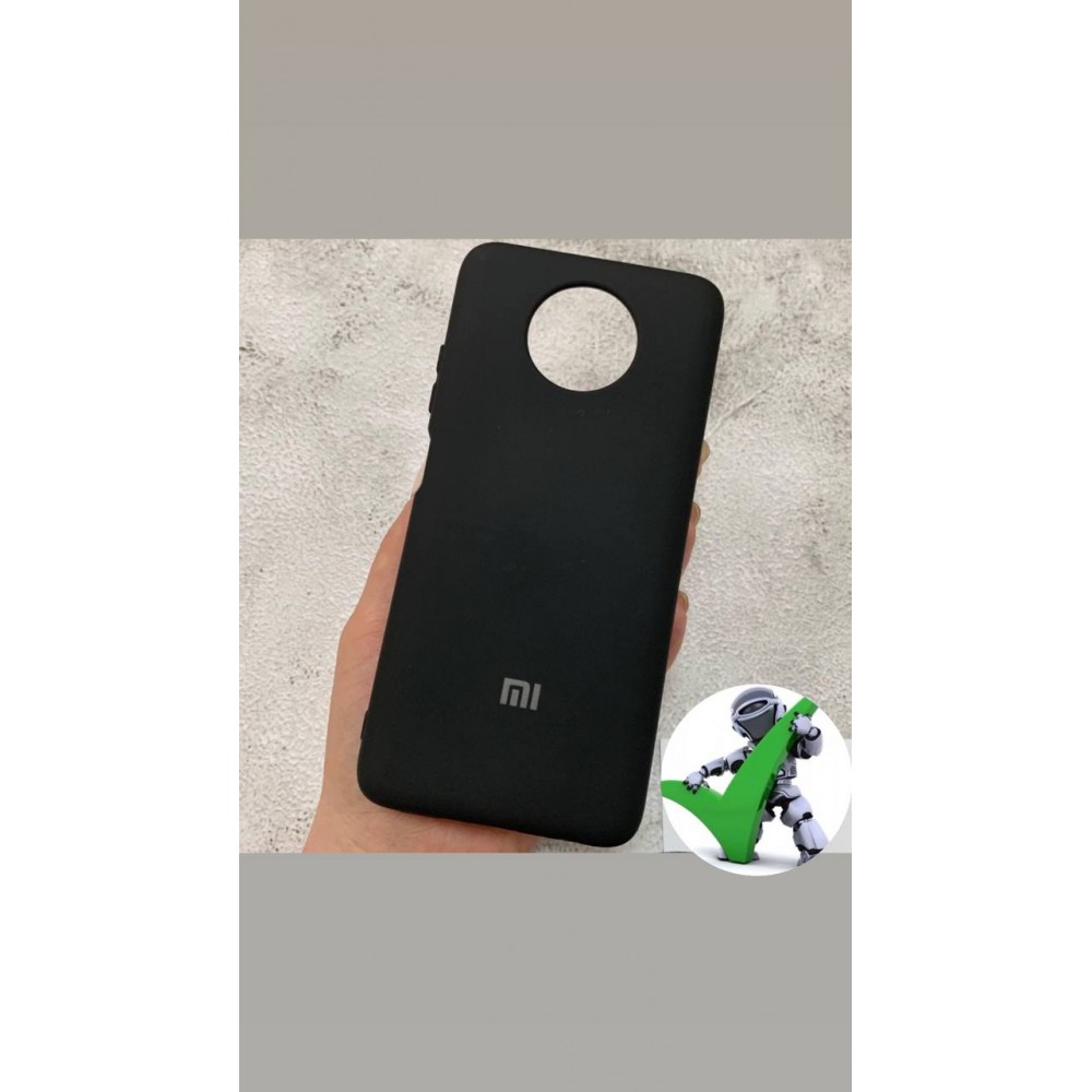 Husă spate cu logo pentru Redmi Note 9T/Redmi 9 Neagra