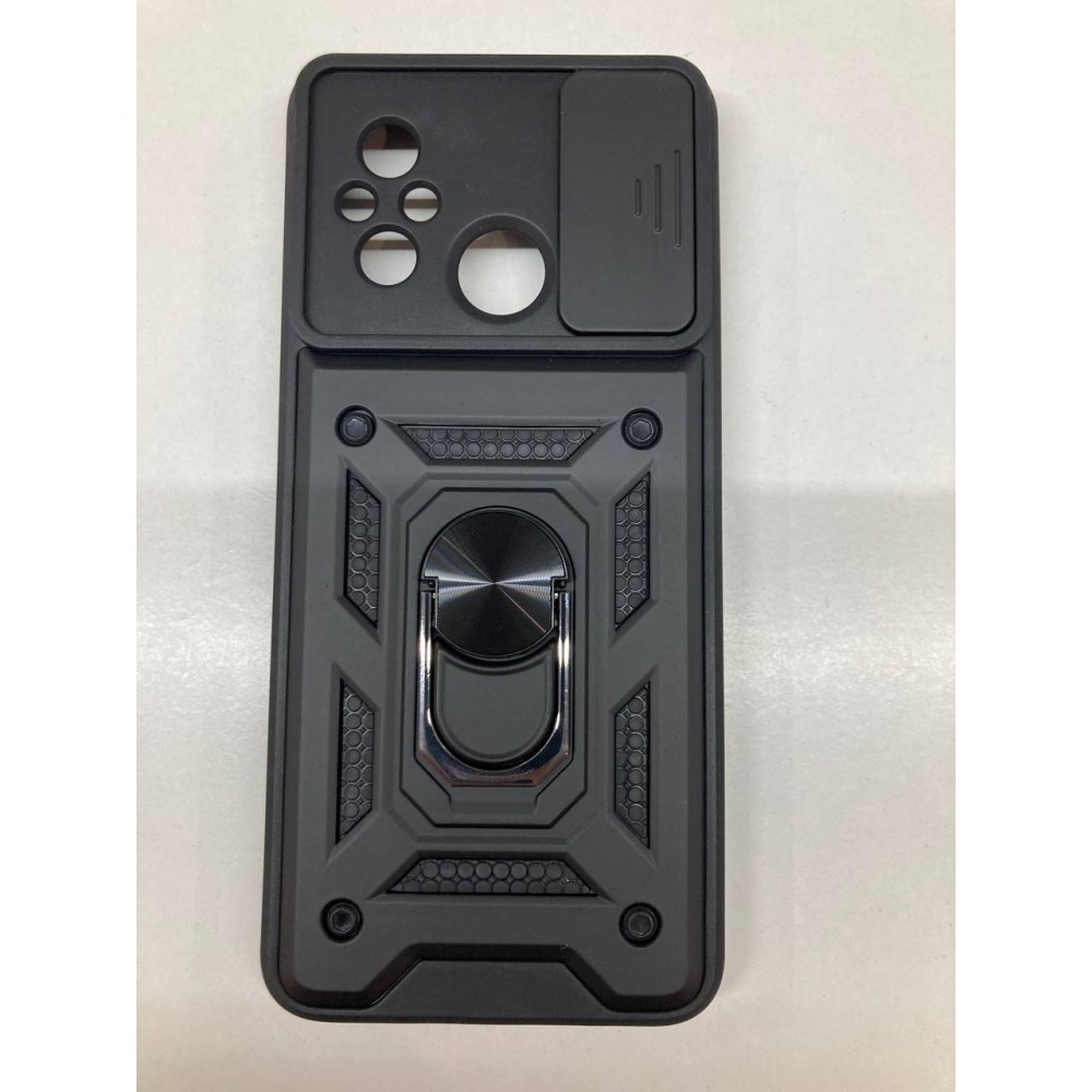 Husa de protecție cu suport magnetic pentru Redmi-12C Negru
