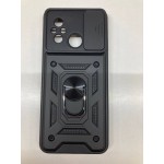 Husa de protecție cu suport magnetic pentru Redmi-12C Negru