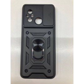 Husa de protecție cu suport magnetic pentru Redmi-12C Negru