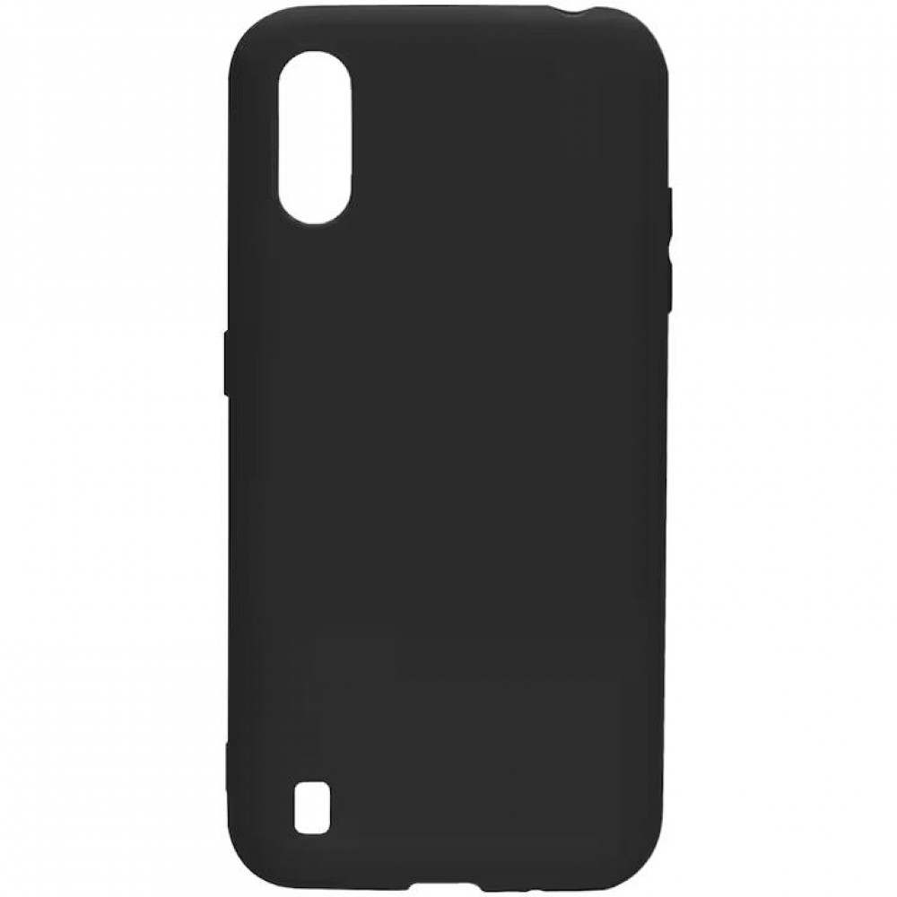Husă spate fără logo pentru Samsung Galaxy A01 Neagră